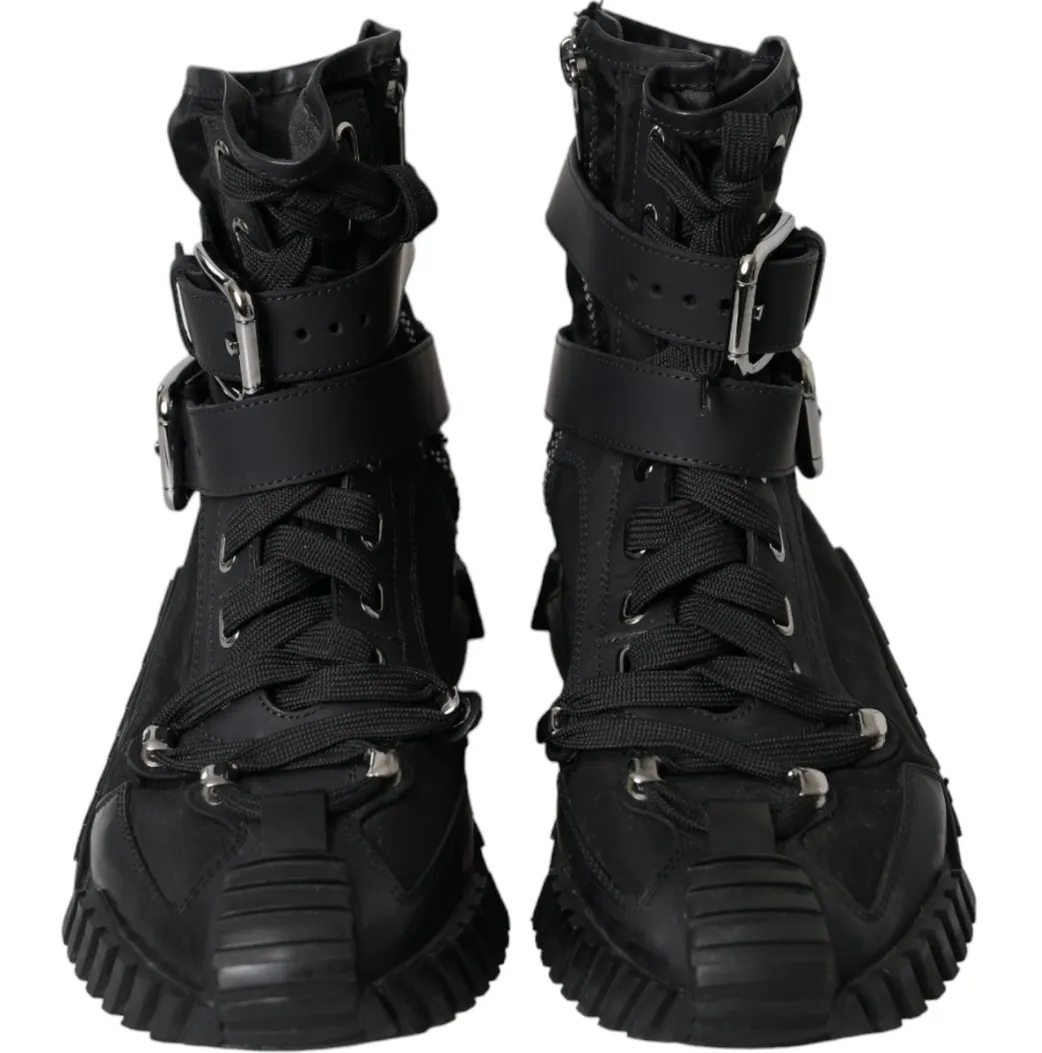Dolce & Gabbana Man Sneaker Alta Nylon Gomma Sneakers Black sold by Siebentaschen product image thumbnail 4