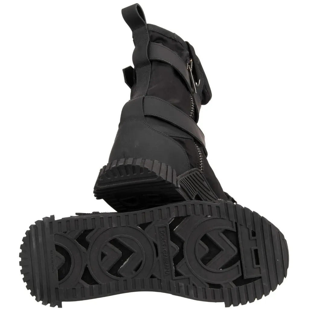 Dolce & Gabbana Man Sneaker Alta Nylon Gomma Sneakers Black sold by Siebentaschen product image thumbnail 5