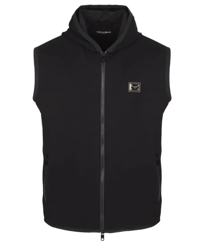 Dolce & Gabbana Man Vest Targhetta Black made by Dolce & Gabanna