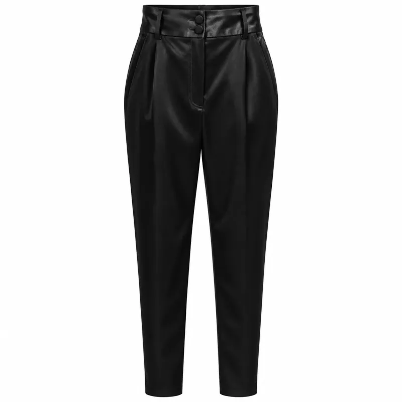 Dolce & Gabbana Woman Trousers Glossy Black made by Dolce & Gabanna