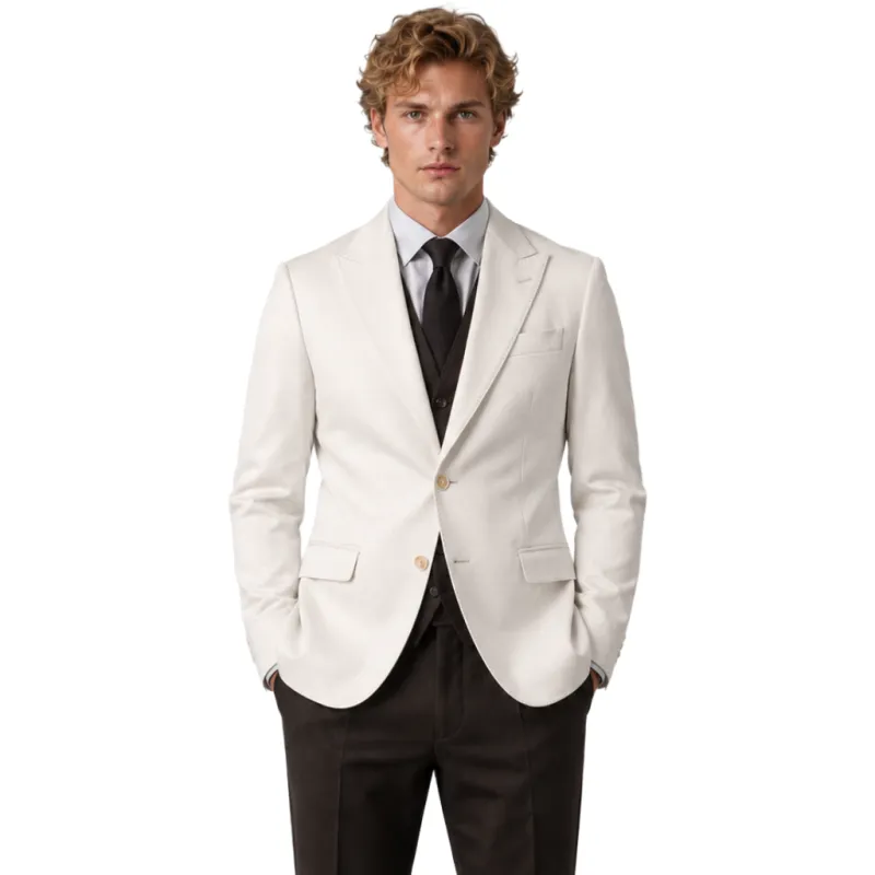 Dolce & Gabbana Man Jacket Single-Breasted White made by Dolce & Gabanna