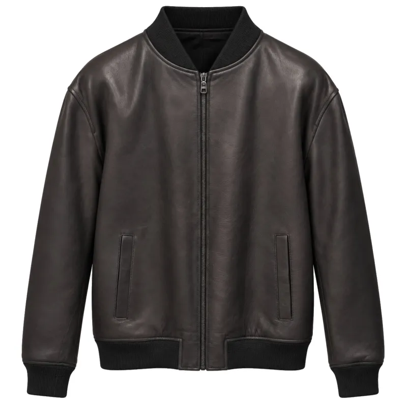 Dolce & Gabbana Man Bomber Leather Black made by Dolce & Gabanna