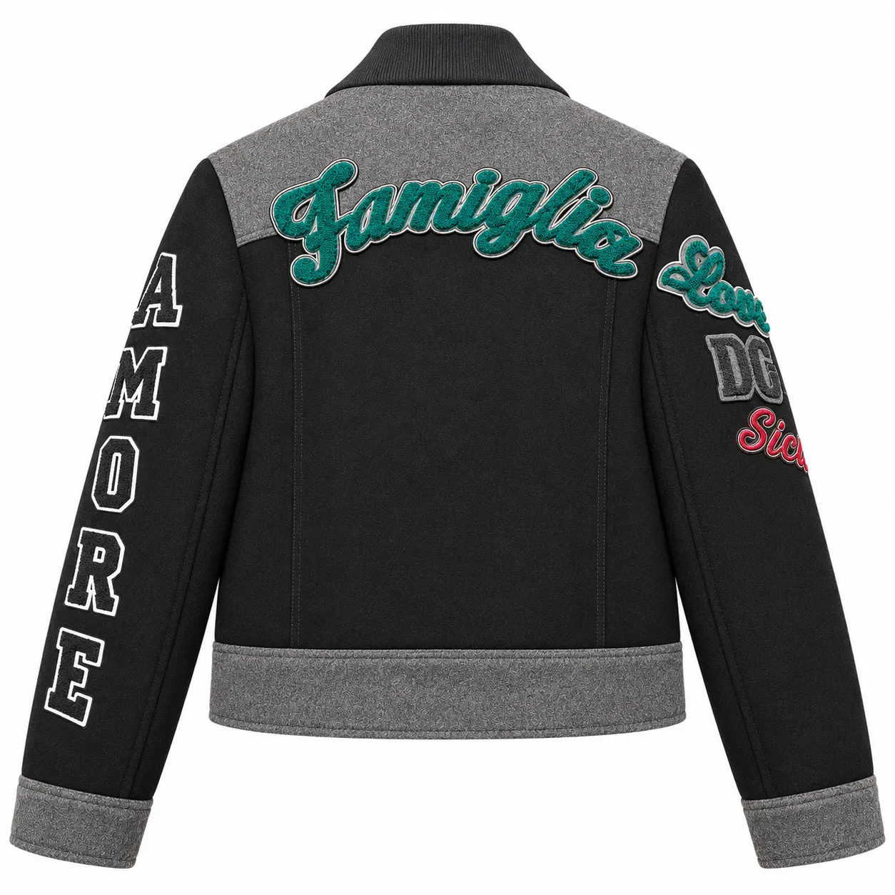 Dolce & Gabbana Man Bomber Wool Famiglia Black sold by Siebentaschen product image thumbnail 2