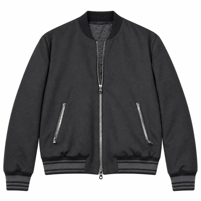Dolce & Gabbana Man Jacket Bomber Cashmere Black made by Dolce & Gabanna