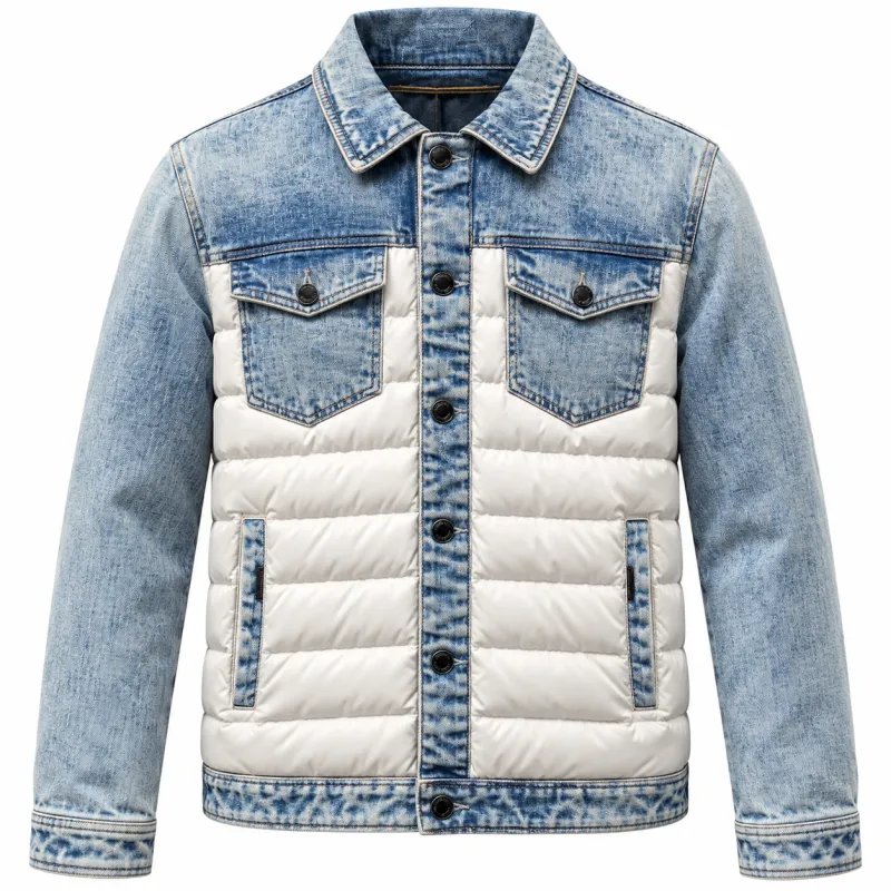 moorer Man Jacket Mondor White made by MooRER