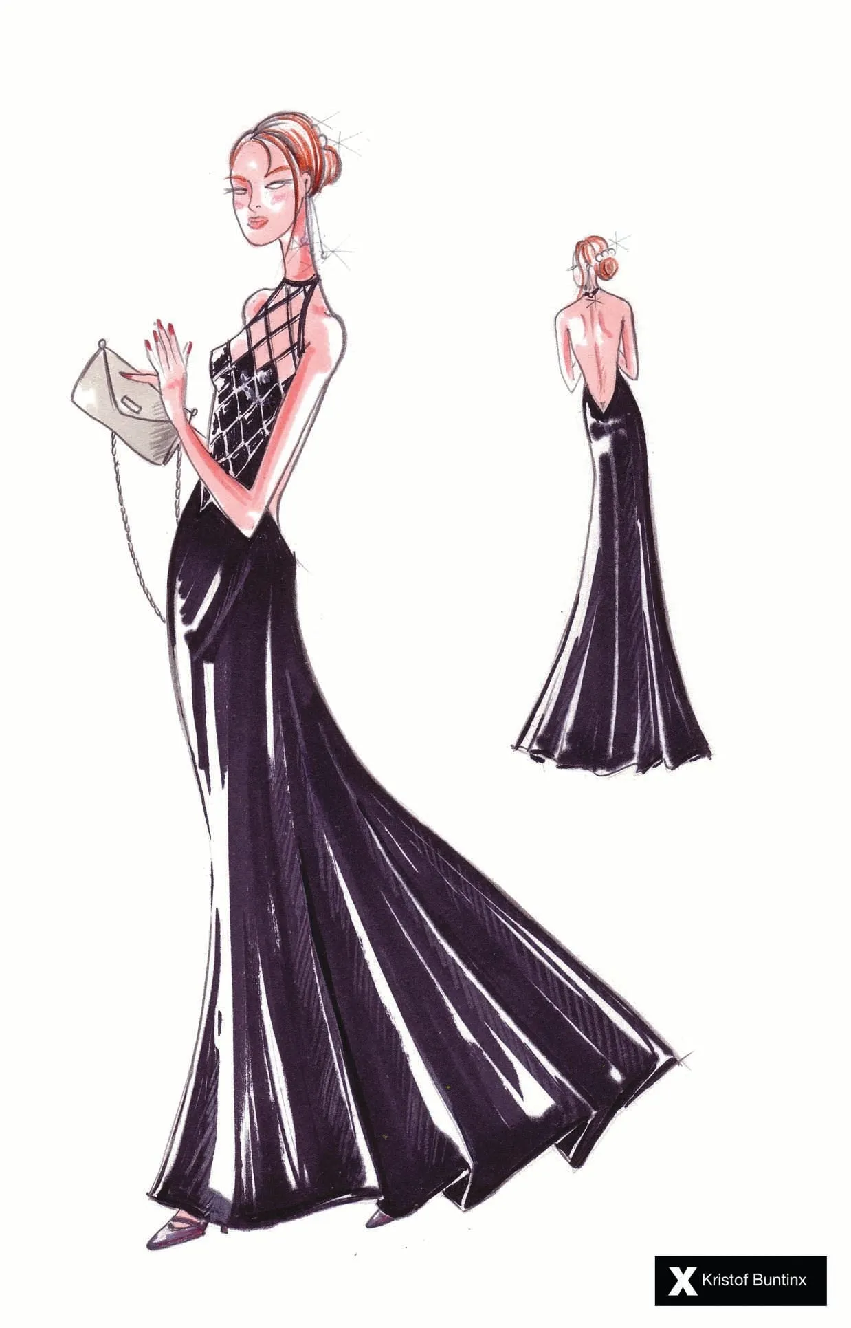 Long Dress Argyle sold by Kristof Buntinx