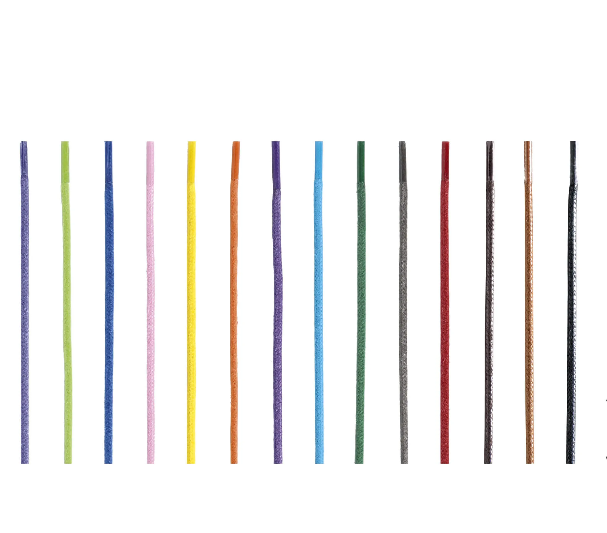 Thin Round Waxed Laces sold by saphir