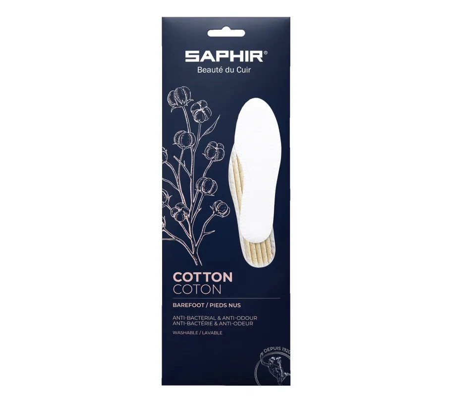 Cotton Insoles sold by saphir