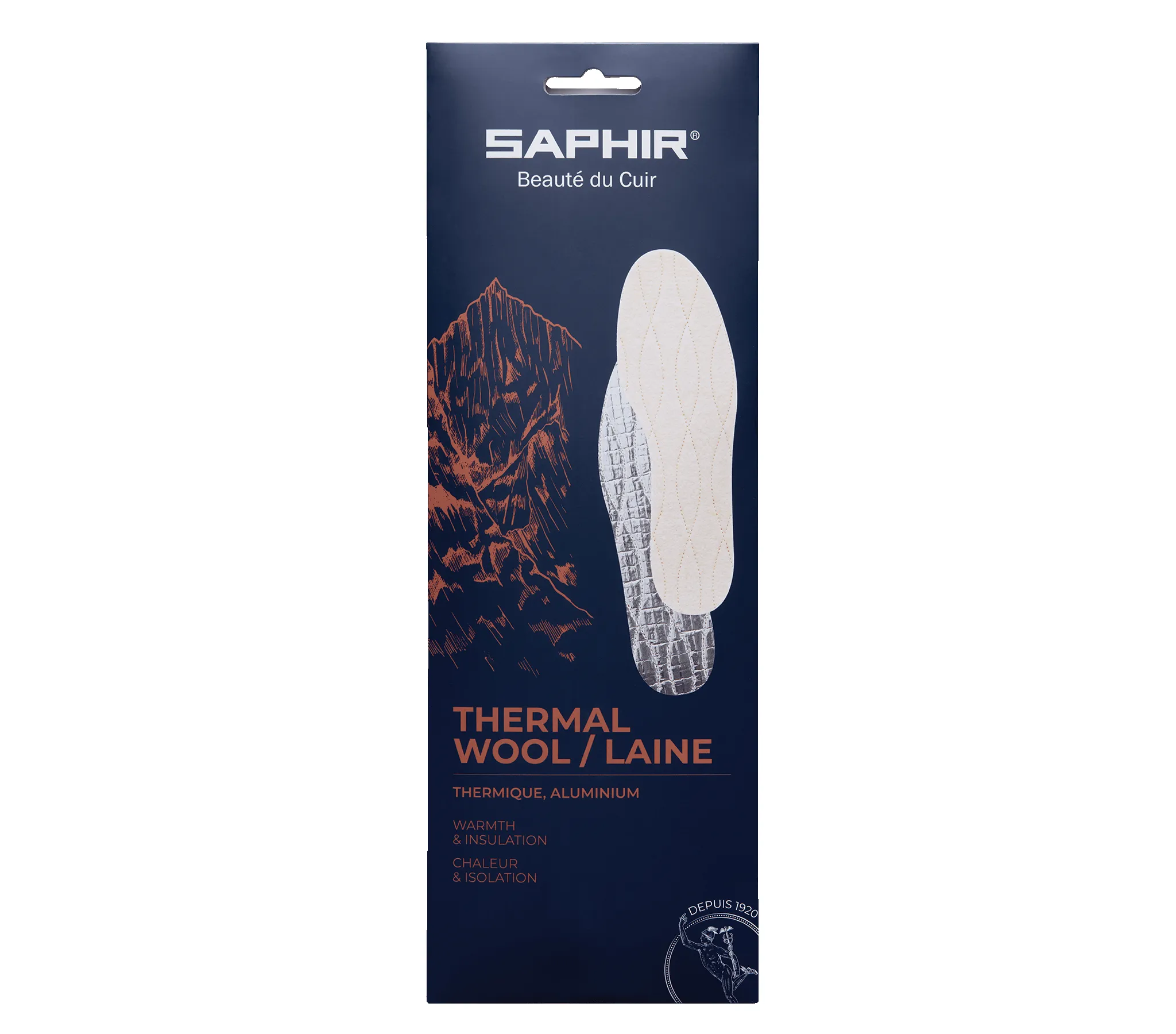 100% Thermal Insoles sold by saphir