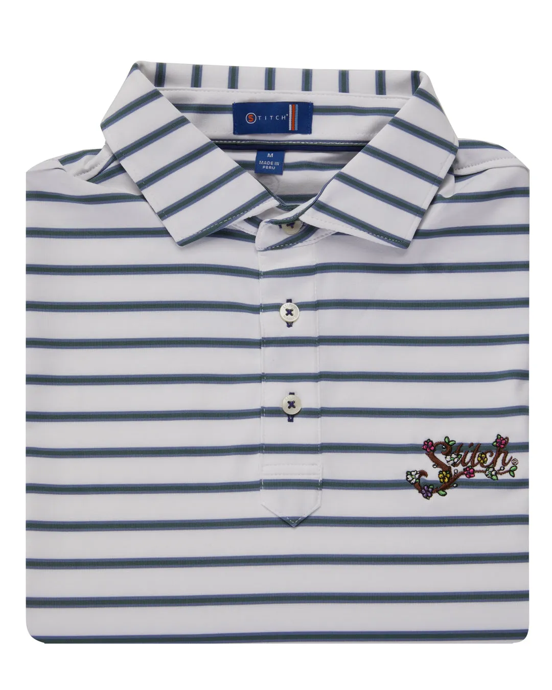 Canal Stripe In Bloom sold by Stitch