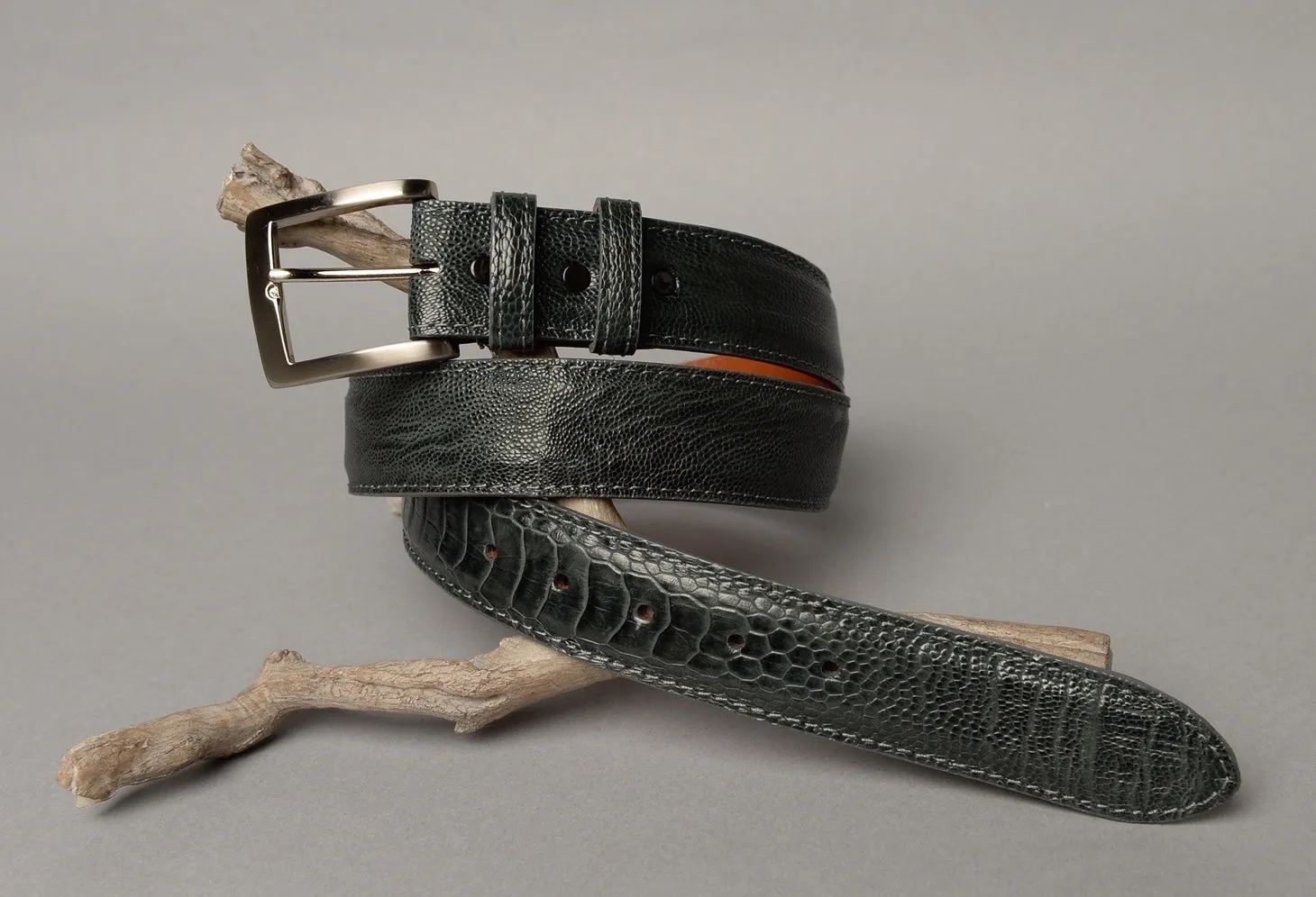 Grey Ostrich Shin Belt sold by Stitch product image thumbnail 3