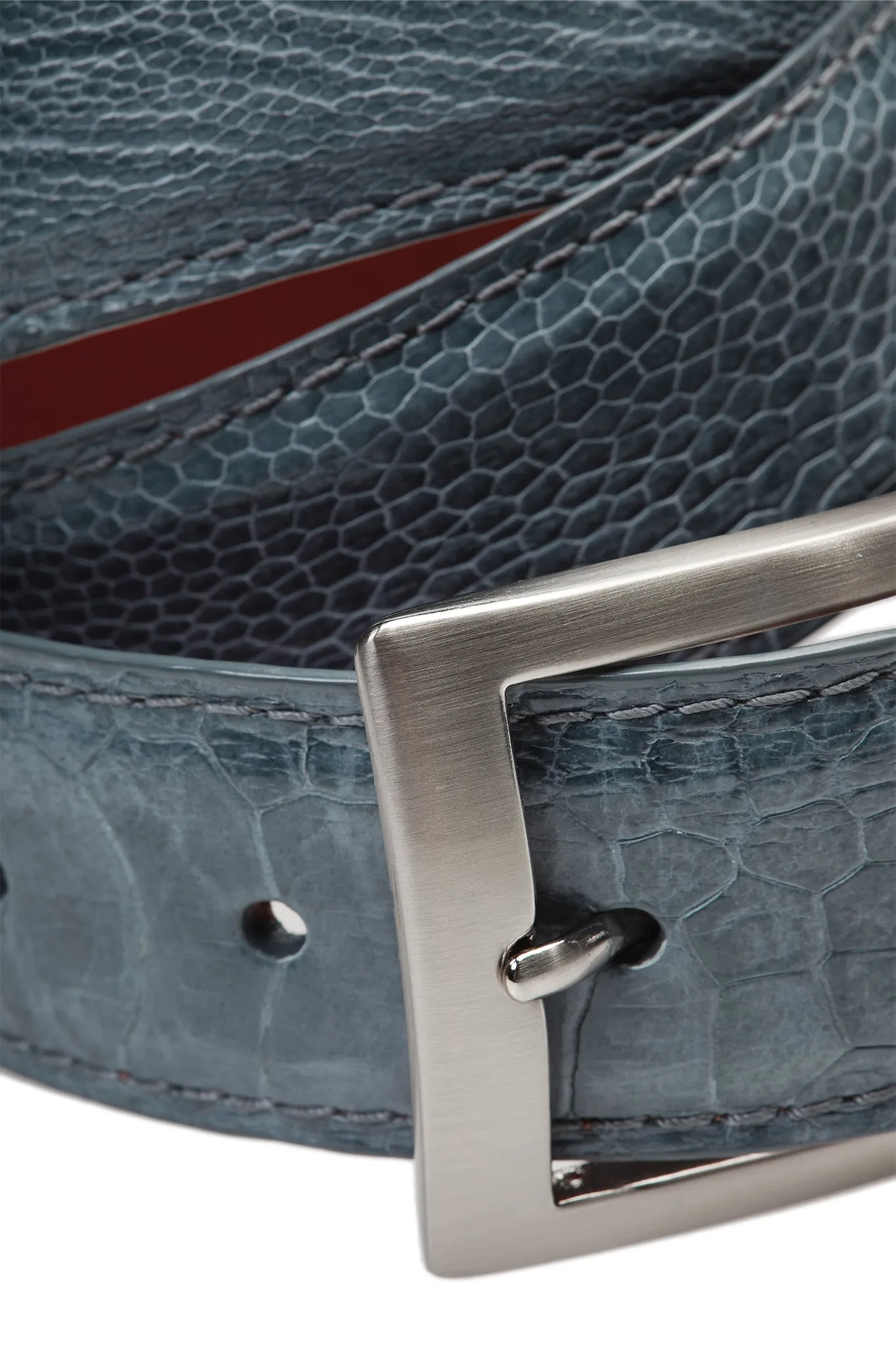 Grey Ostrich Shin Belt sold by Stitch product image thumbnail 2