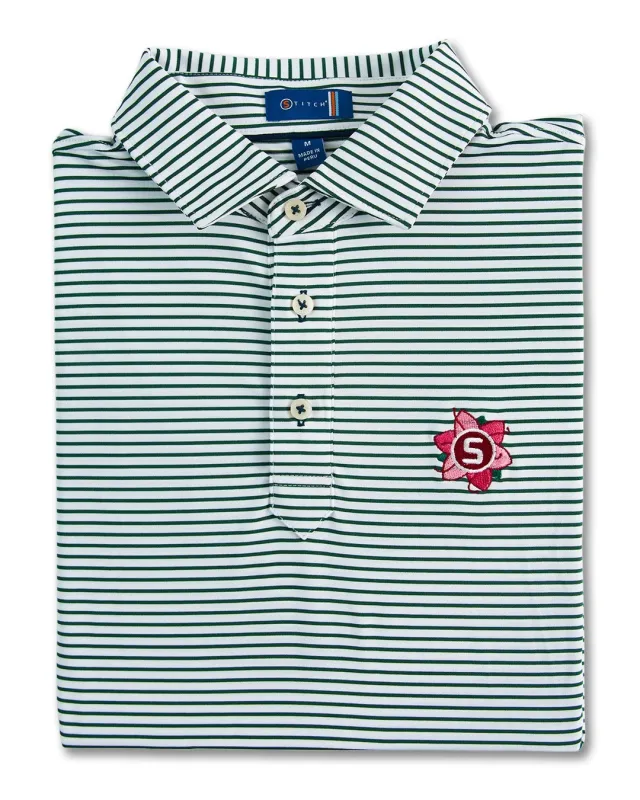 Congress Stripe - Azalea Polo made by Stitch
