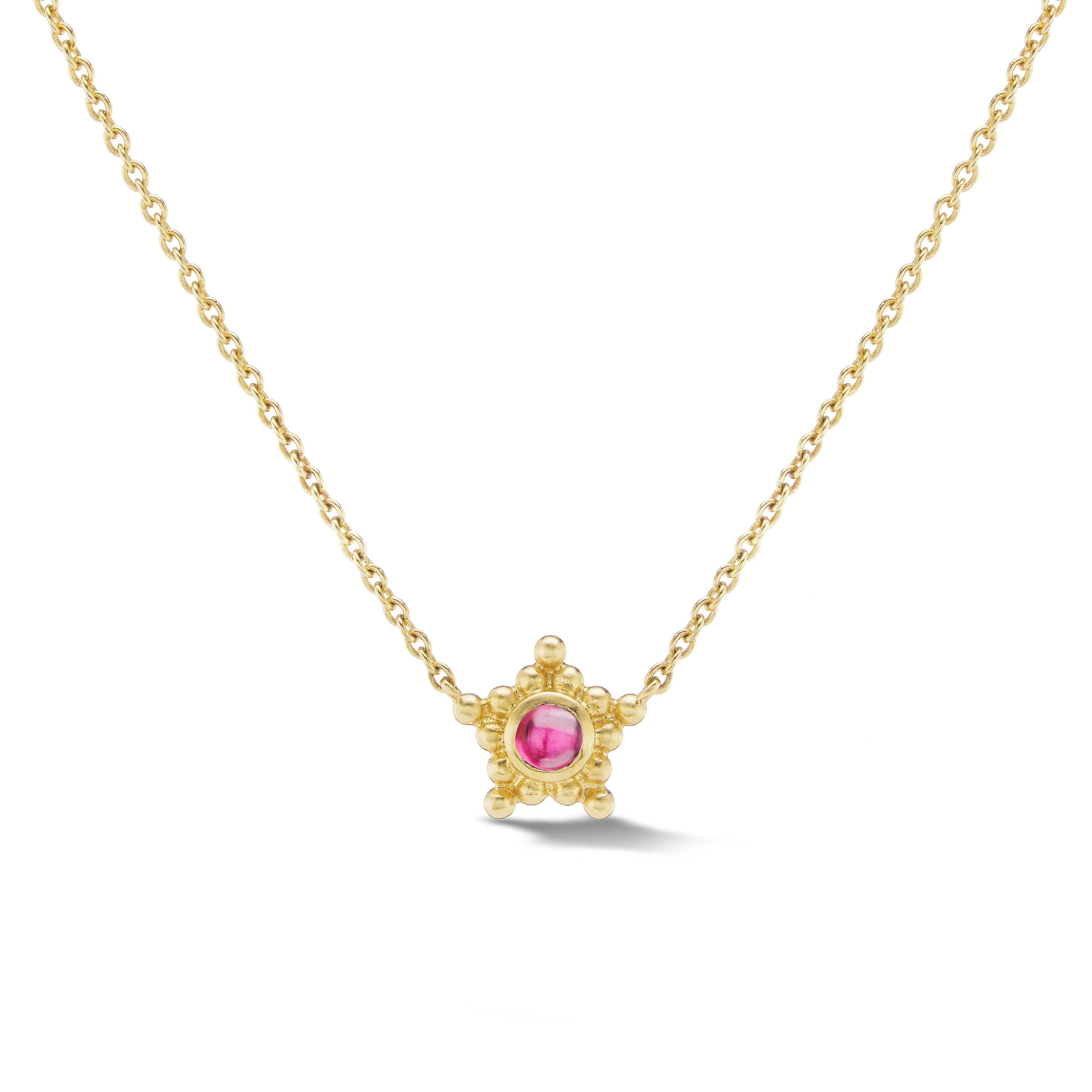 Granium Star Necklace in Rubellite sold by EMILY WELD COLLINS
