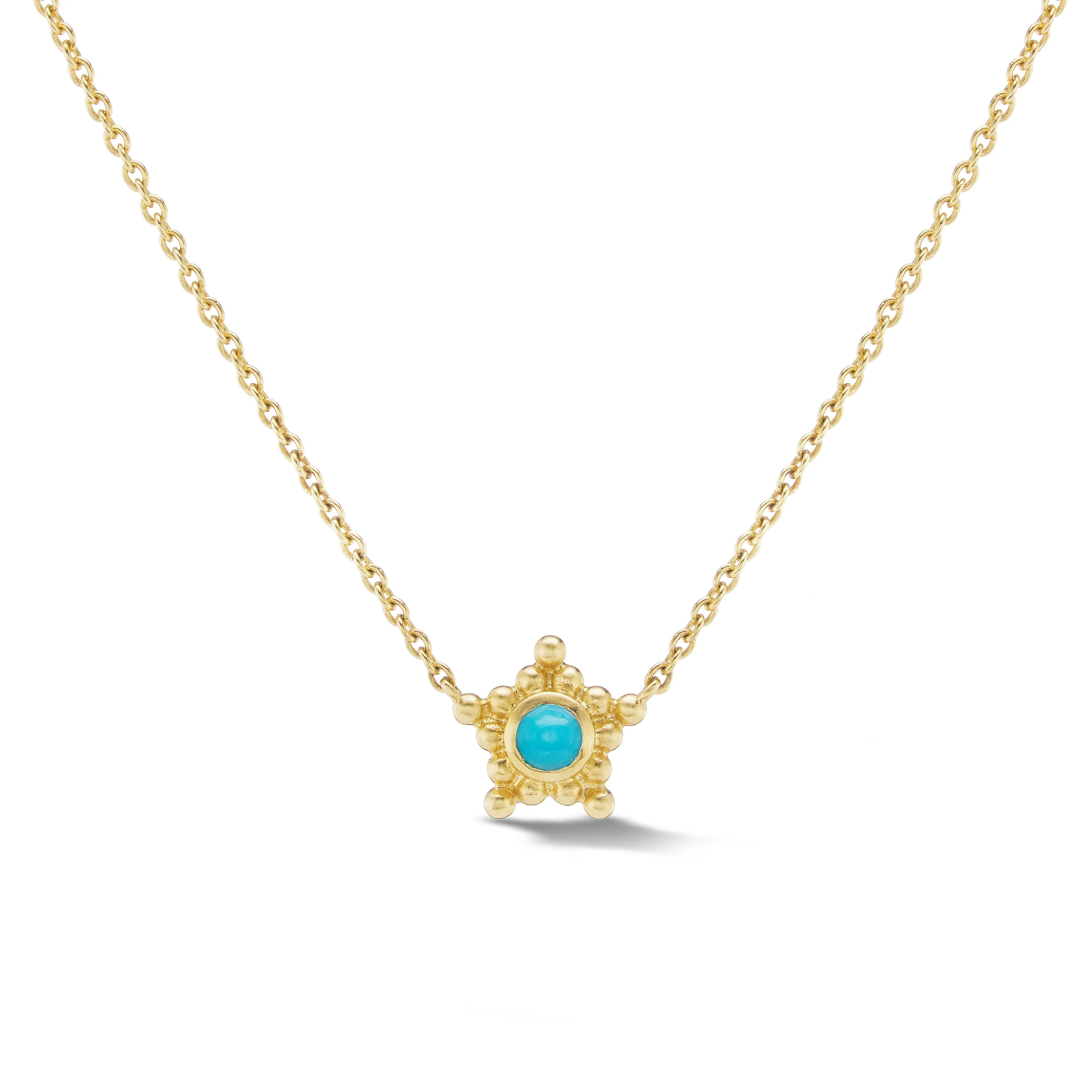 Granium Star Necklace in Turquoise sold by EMILY WELD COLLINS