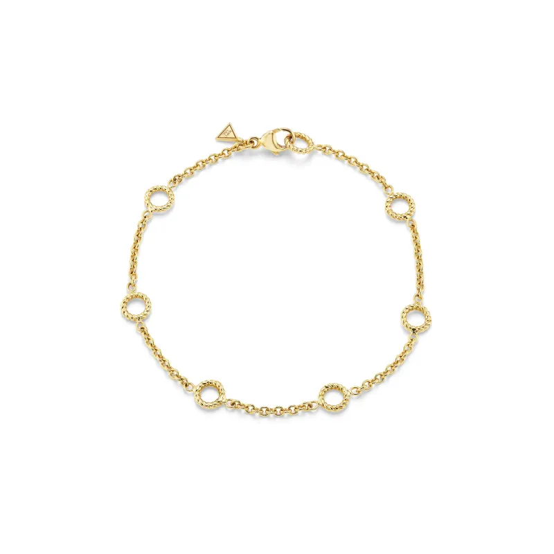 Twisted Rope Station Chain Bracelet made by EMILY WELD COLLINS