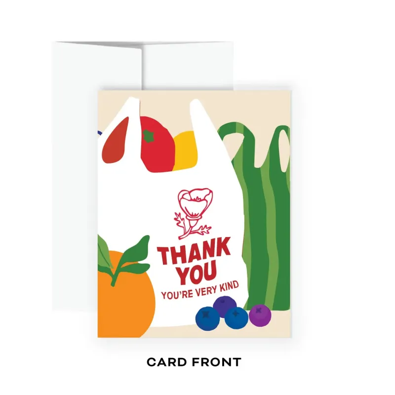 Greeting Card -Groceries (Thank You) made by All Very Goods