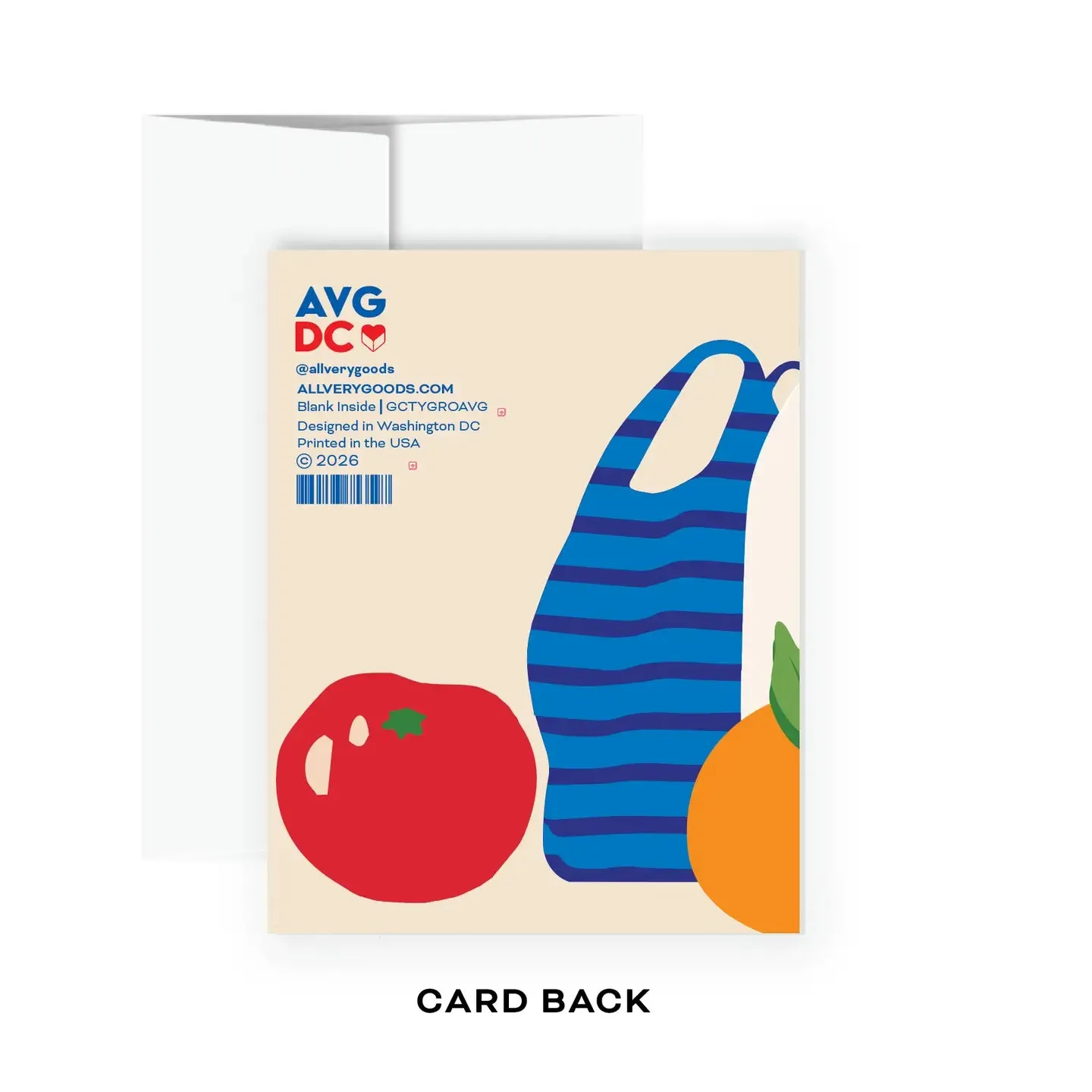 Greeting Card -Groceries (Thank You) sold by All Very Goods product image thumbnail 2