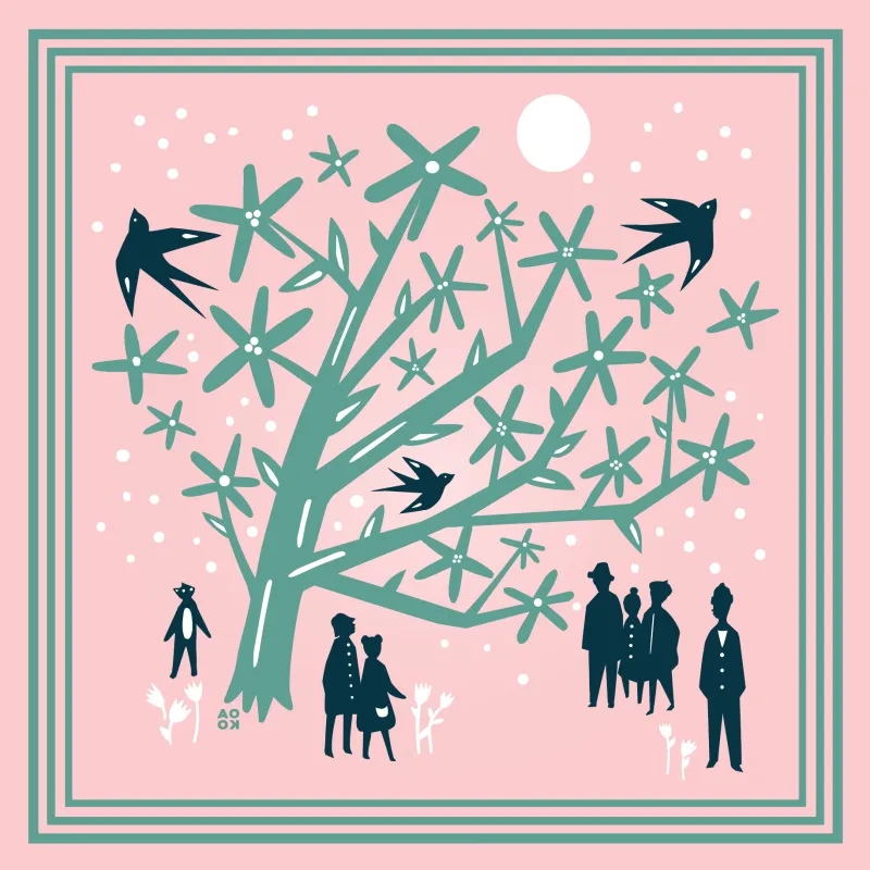 Bandana - Cherry Blossom Stroll (Cherry Blossom 2026) made by All Very Goods