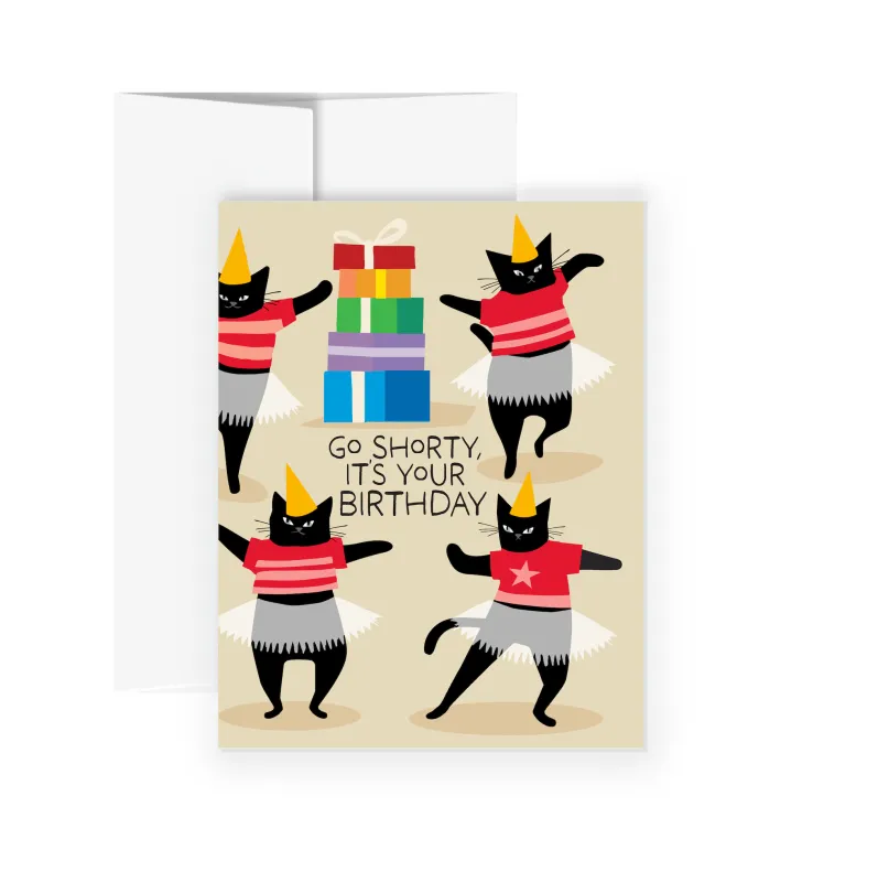 Greeting Card - Birthday Moves (Go Shorty) made by All Very Goods