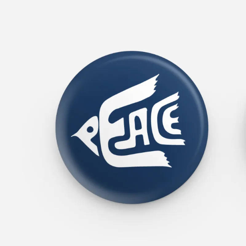 Button - Peace (Dove) made by All Very Goods
