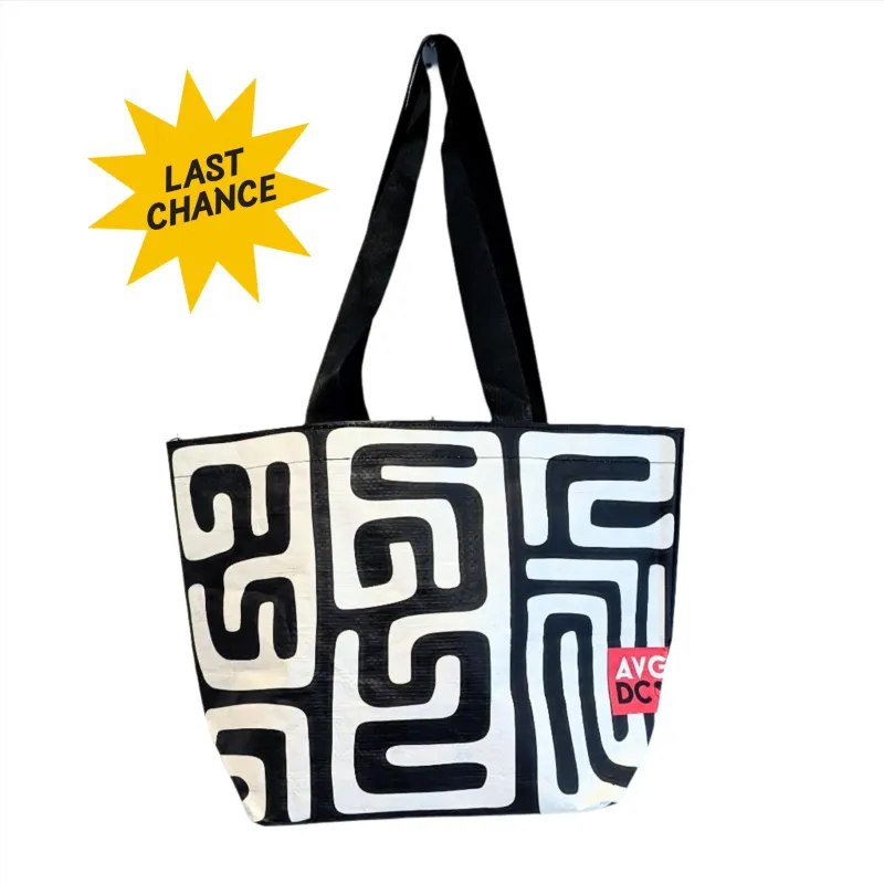 Tote Bag Small - Kuba (Black & White) made by All Very Goods