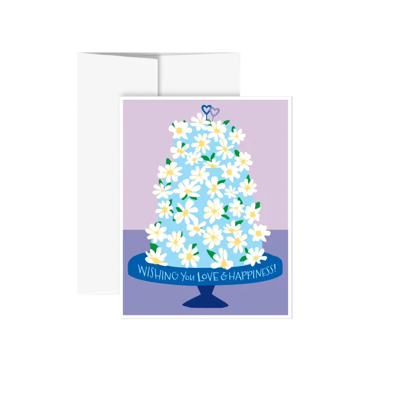Greeting Card -  Love & Happiness (Blue) made by All Very Goods
