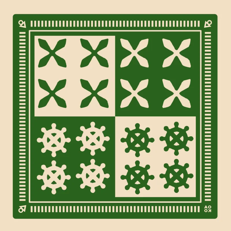 Bandana - In Balance (Light Green) made by All Very Goods