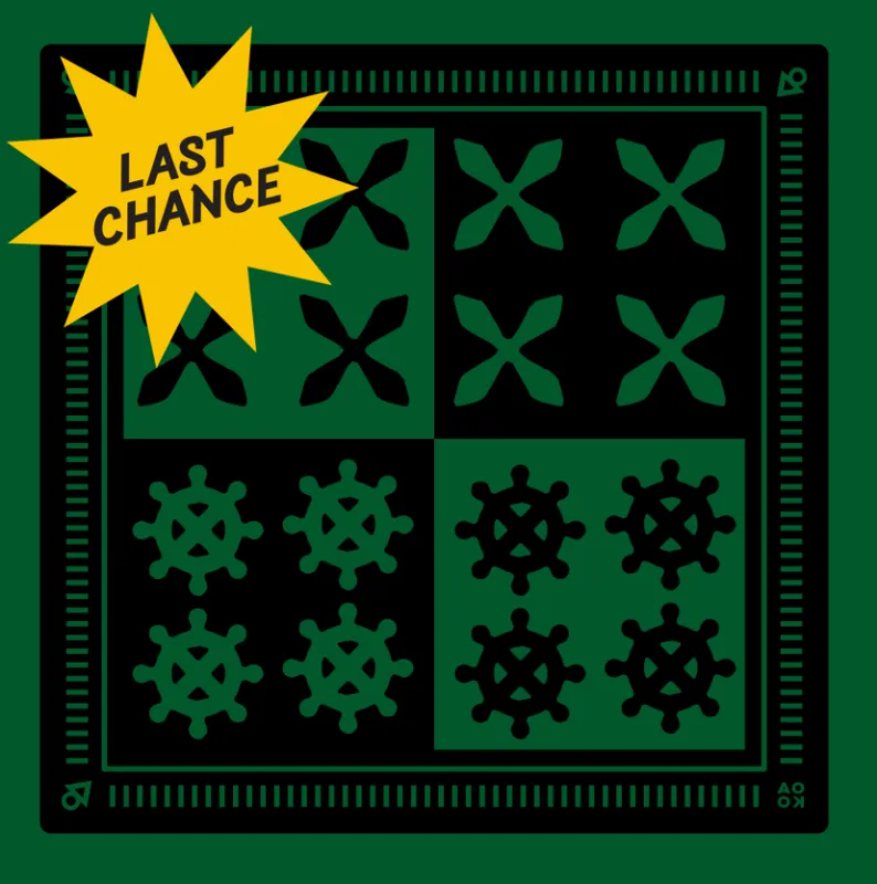 Bandana - In Balance (Dark Green) made by All Very Goods