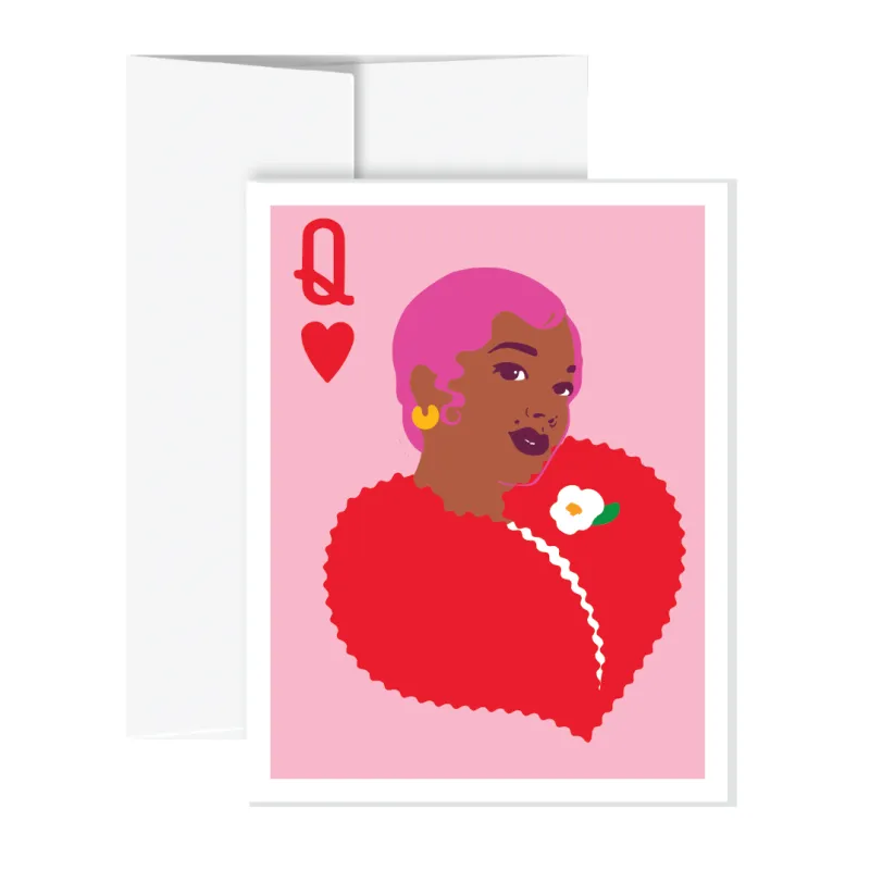 Greeting Card - Queen of Hearts made by All Very Goods