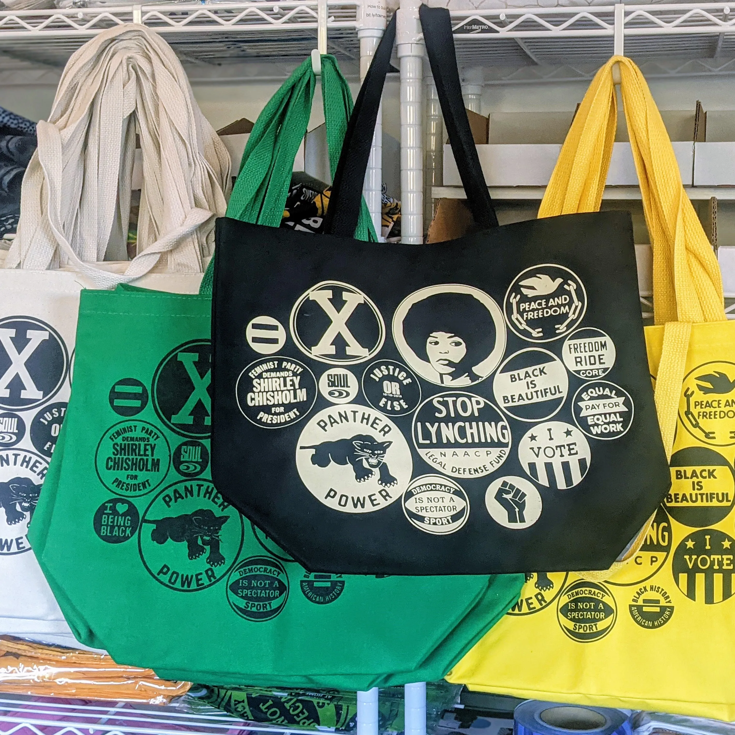 Tote Bag - Power Button (Black) sold by All Very Goods product image thumbnail 3