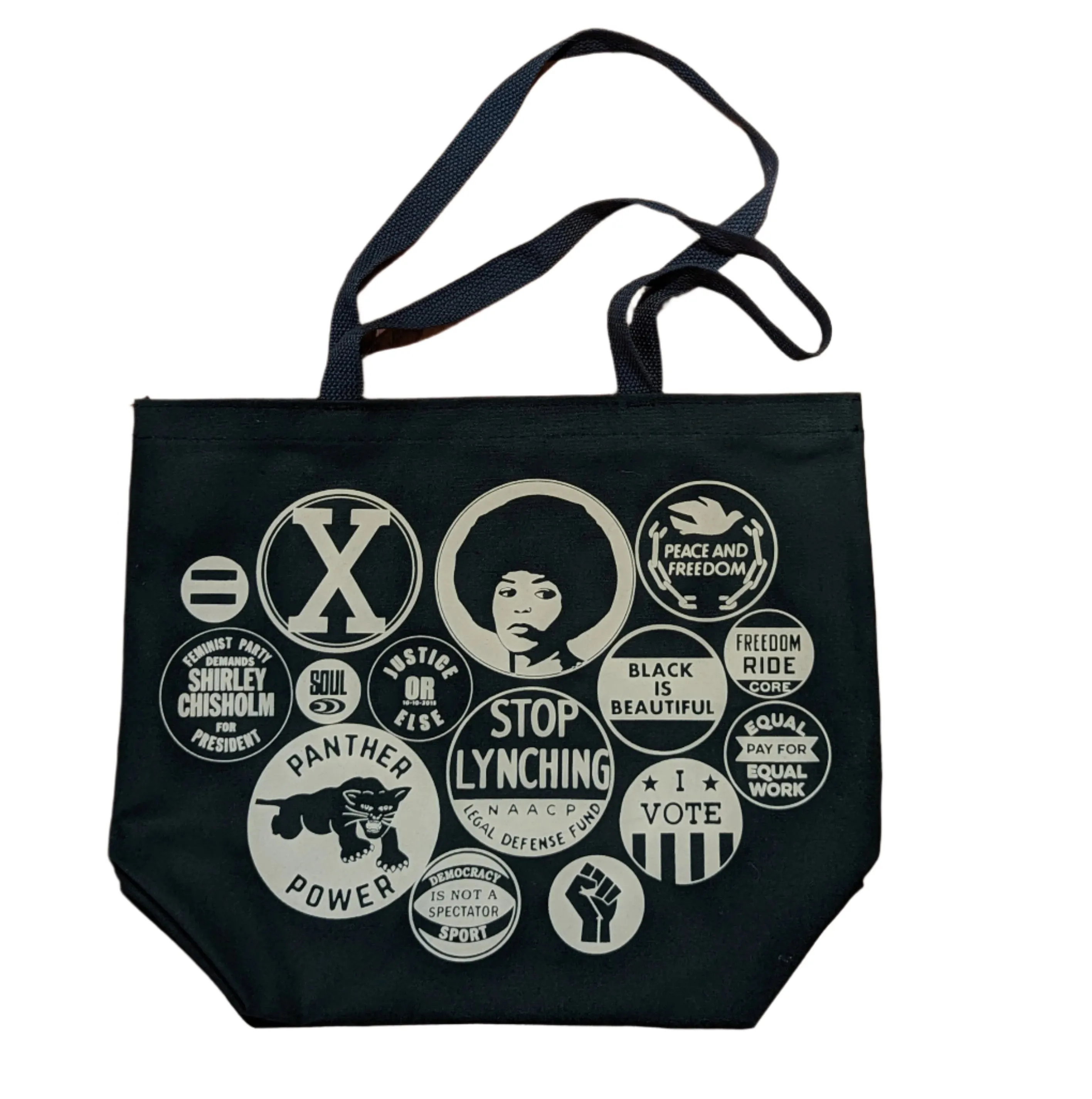 Tote Bag - Power Button (Black) sold by All Very Goods