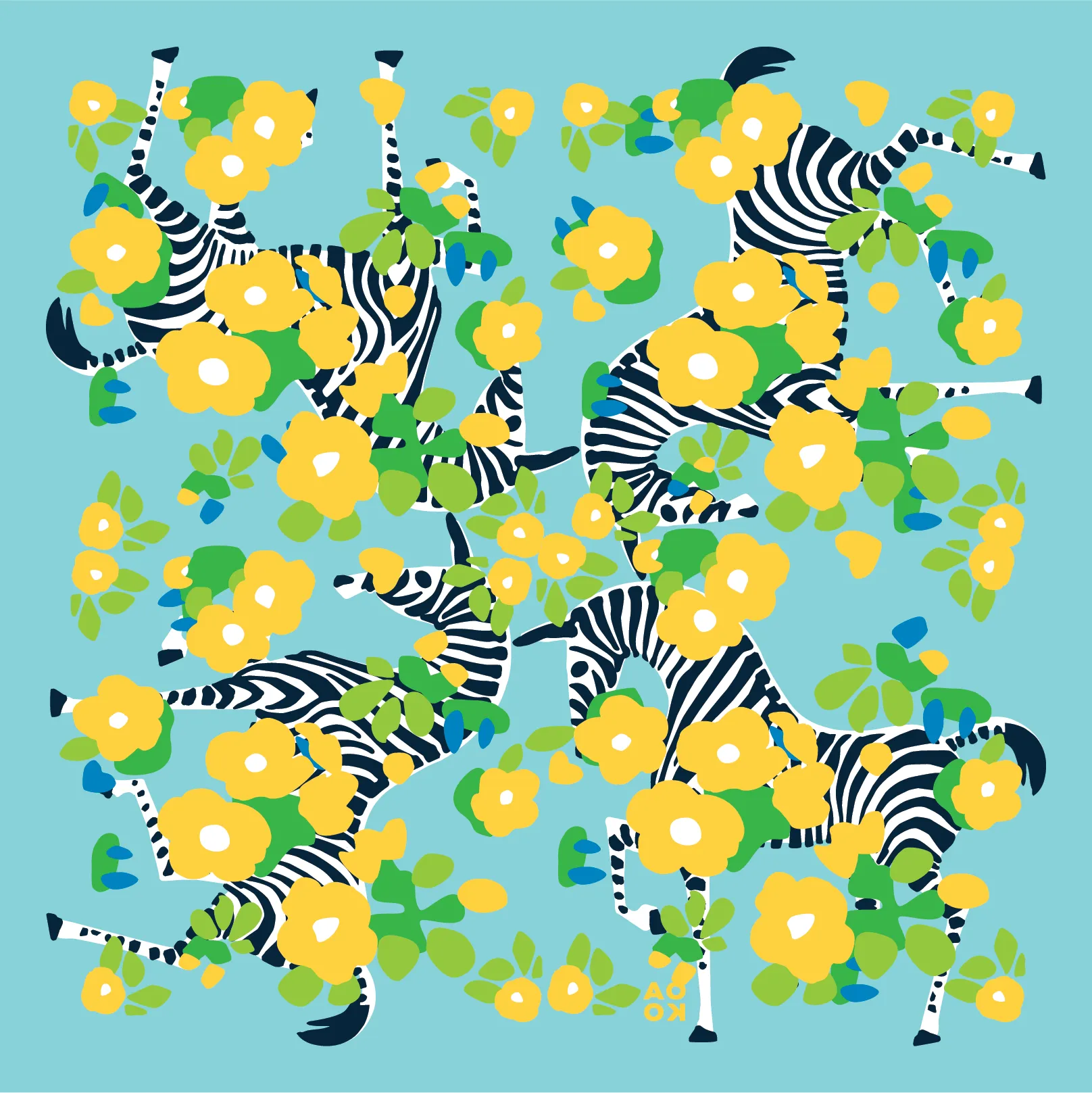 Bandana - The Zebras of Prince George's County (Blue) sold by All Very Goods product image thumbnail 2