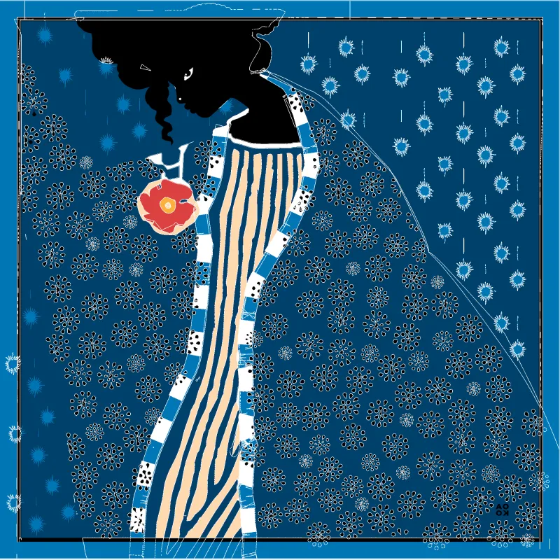 Bandana - Me Time (Blue) made by All Very Goods