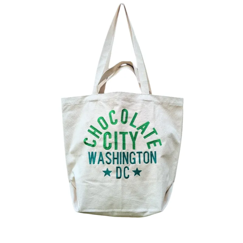 Tote Bag - New "Chocolate City" tote (Green) made by All Very Goods