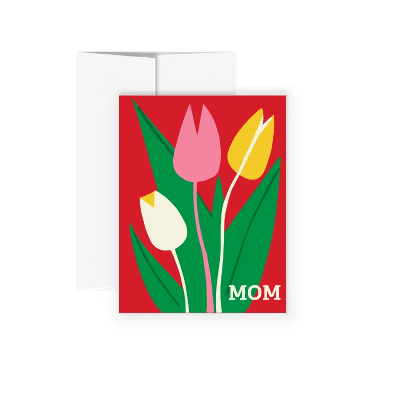 Greeting Card - Mom with Tulips made by All Very Goods