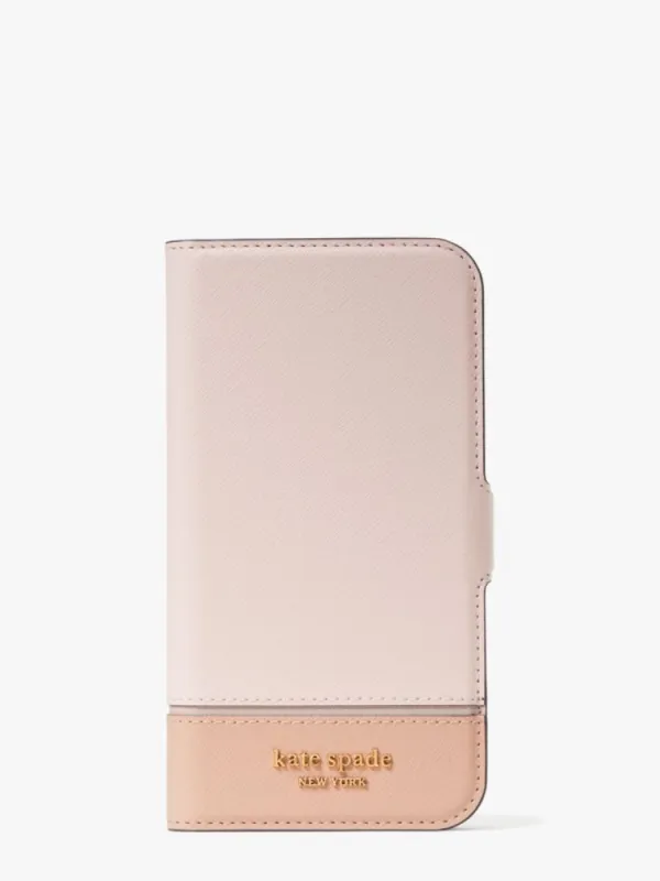 Morgan Colorblock iPhone 13 Pro Magnetic Wrap Folio Case sold by Kate Spade