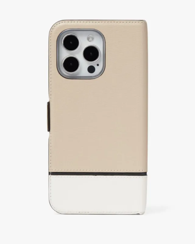 Morgan Colorblock iPhone 14 Pro Max Magnetic Wrap Folio Case sold by Kate Spade