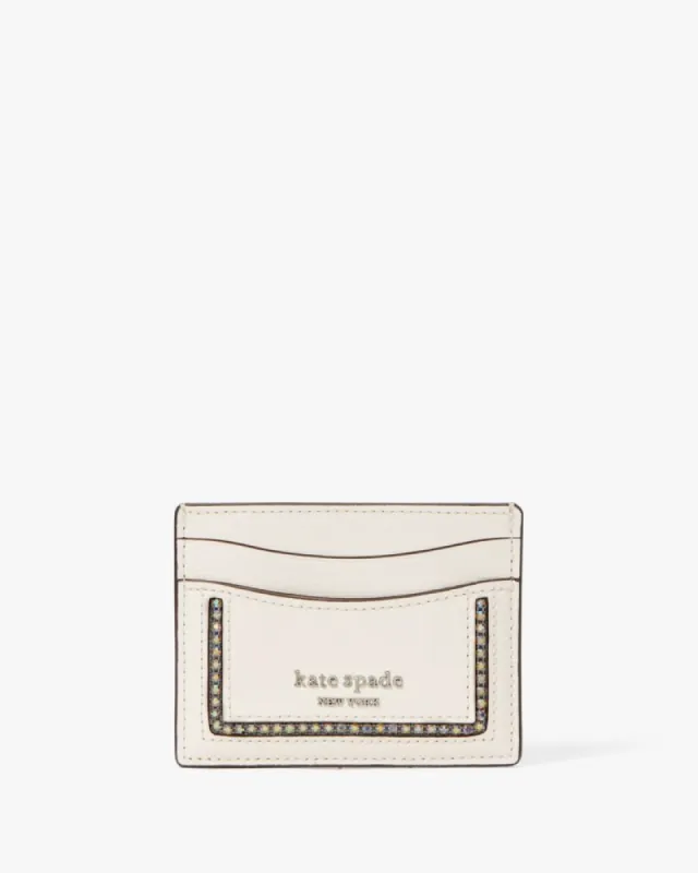 Morgan Crystal Inlay Cardholder sold by Kate Spade