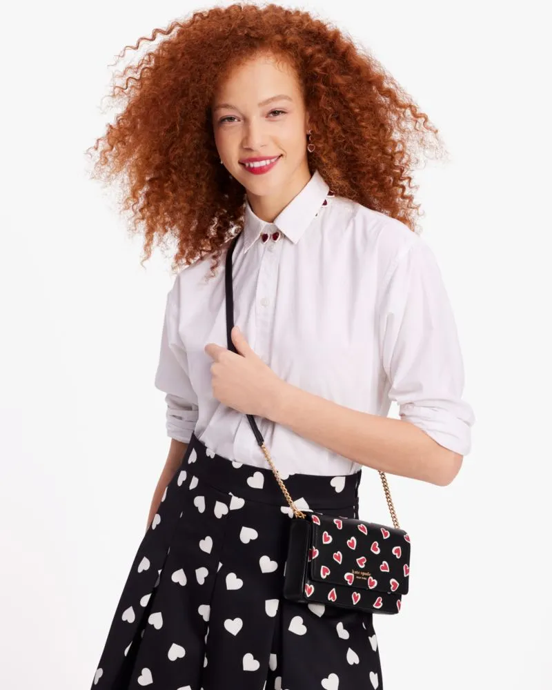 Morgan Stencil Hearts Flap Chain Wallet sold by Kate Spade product image thumbnail 2