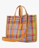 Manhattan Madras Plaid Woven Straw Large Tote sold by Kate Spade
