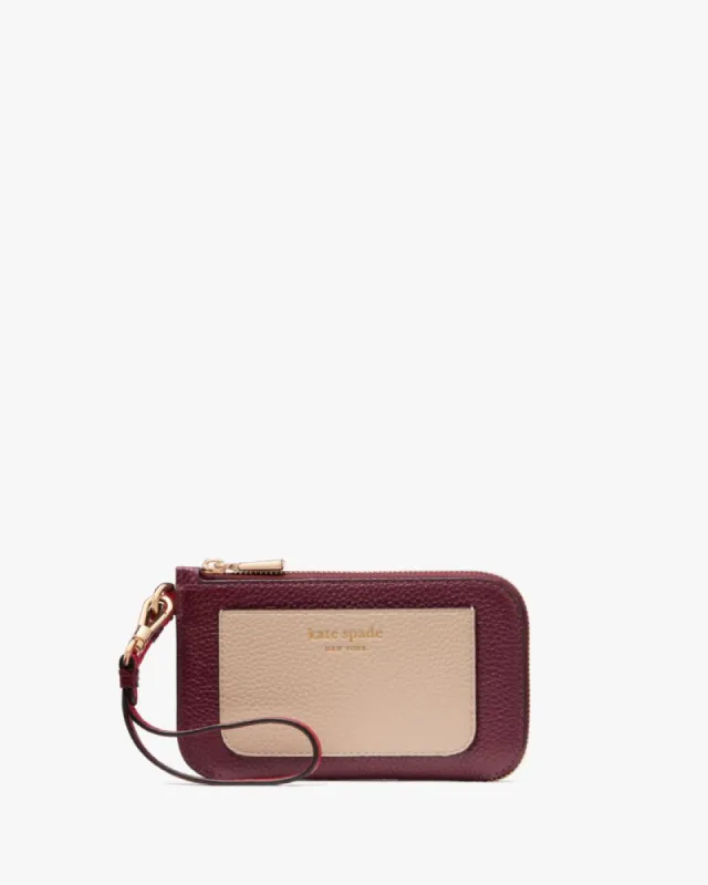 Ava Colorblocked Coin Card Case Wristlet sold by Kate Spade