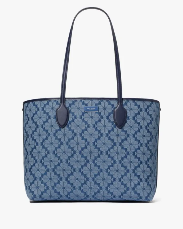 Spade Flower Jacquard Denim Bleecker Large Tote sold by Kate Spade