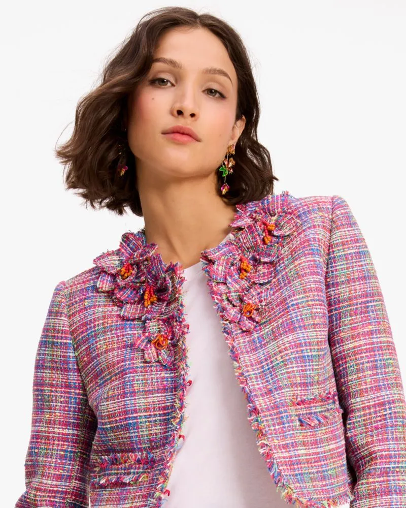 Floral Embellished Tweed Jacket sold by Kate Spade product image thumbnail 2