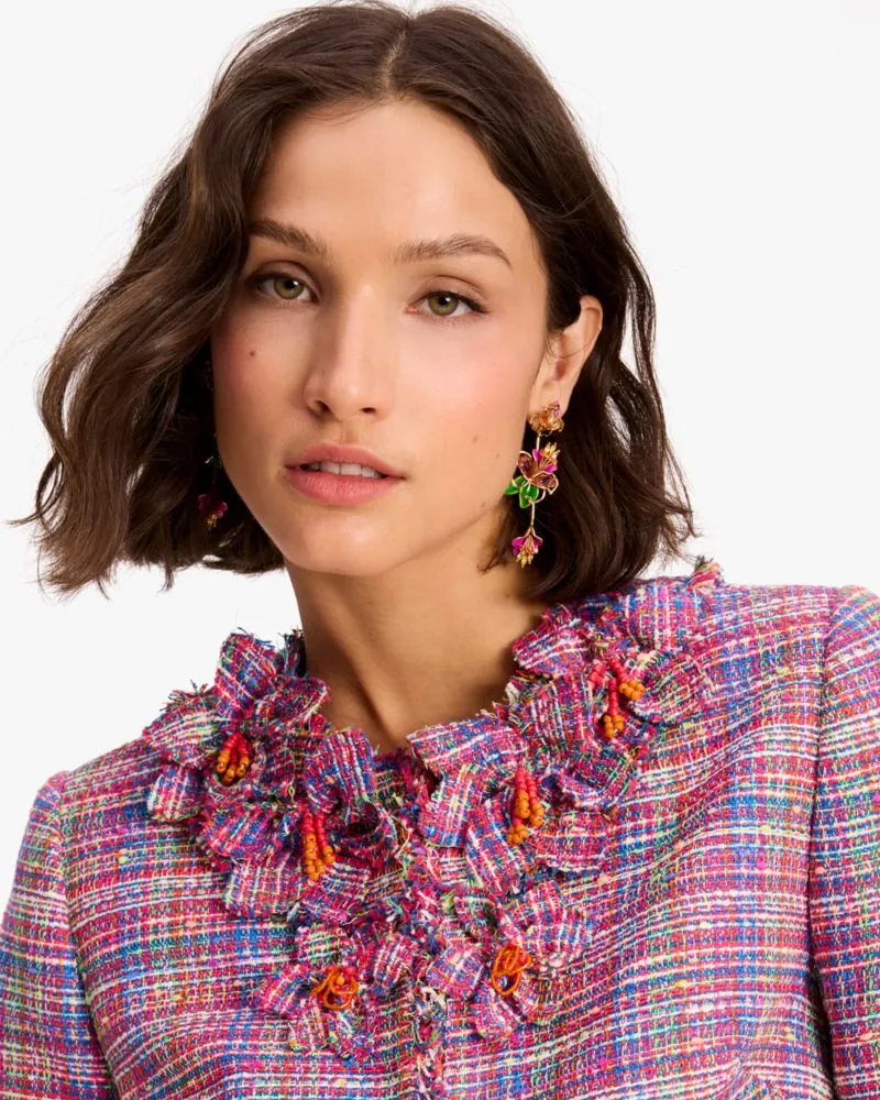 Floral Embellished Tweed Jacket sold by Kate Spade product image thumbnail 3