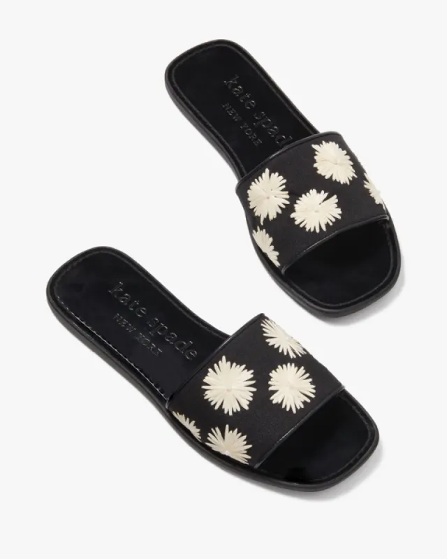 Lauren Pom Pom Floral Slide Sandals sold by Kate Spade