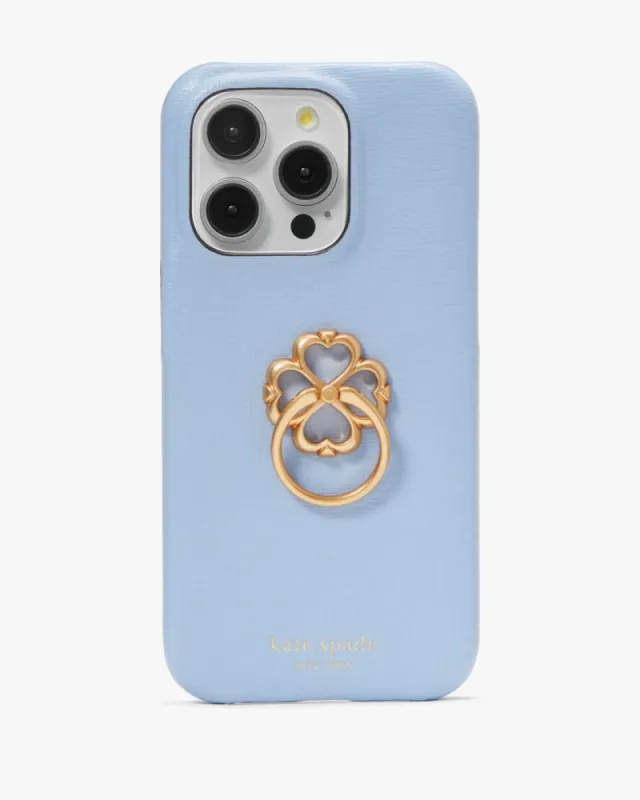 Morgan Spade Ring Stand iPhone 15 Pro Case sold by Kate Spade