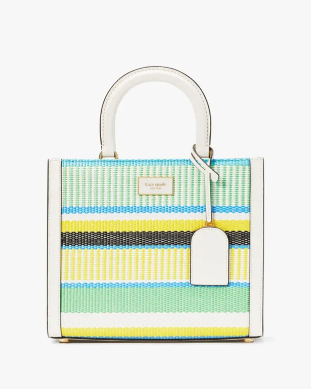 Manhattan Striped Woven Straw Small Tote sold by Kate Spade
