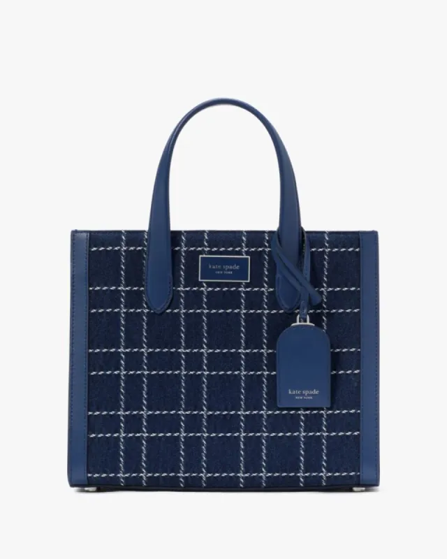 Manhattan Denim Check Small Tote sold by Kate Spade