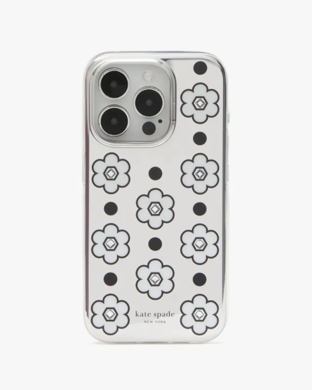 Daisy Dot Mirrored iPhone 15 Pro Phone Case sold by Kate Spade